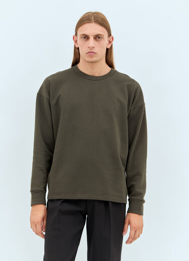 The Row Ezan Long-Sleeve T-Shirt Brown row0158007