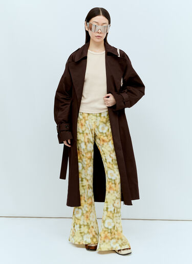 Acne Studios 垂顺印花长裤  绿色 acn0256033