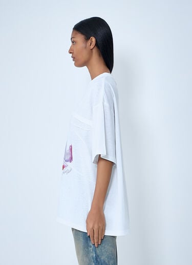 Acne Studios Logo Motif T-Shirt White acn0263003