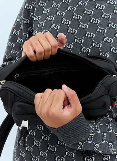 Gucci Embossed Logo Small Crossbody Bag Black guc0158026