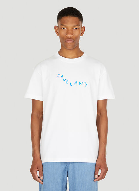 Soulland Marker Logo T-Shirt Pink sld0352002