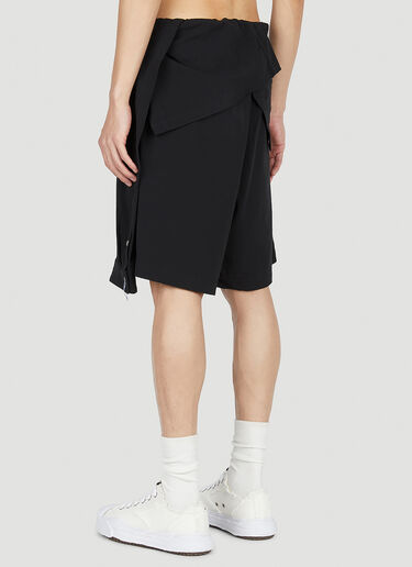 Maison Mihara Yasuhiro Mixed Shirts Easy Shorts Black mmy0152004