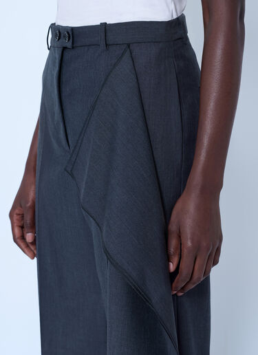 LN-CC® - Jil Sander: Fil-à-Fil Dressy Wool Pants - Grey Jil Sander Fil-à-Fil Dressy Wool Pants Grey jil0266021