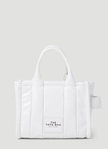 Marc Jacobs Shiny Crinkle Micro Tote Bag White mcj0253008