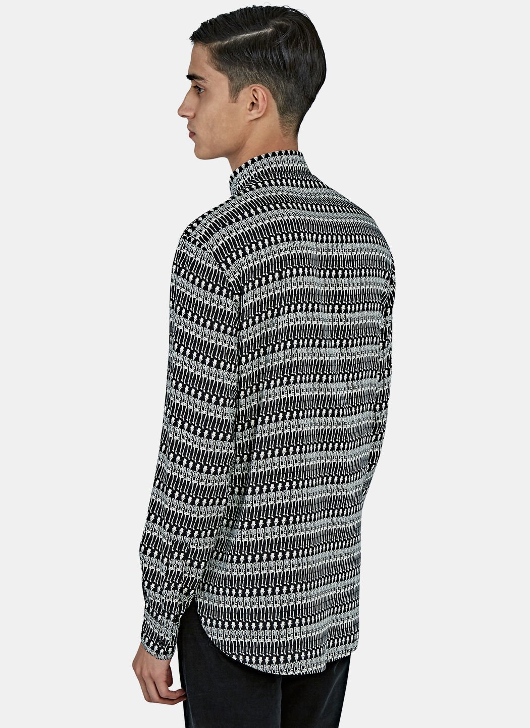 Saint laurent skeleton online shirt
