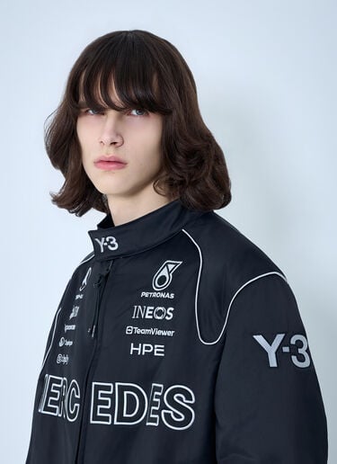 Y-3 MERCEDES Embroidered Logo Jacket Black yyy0364066