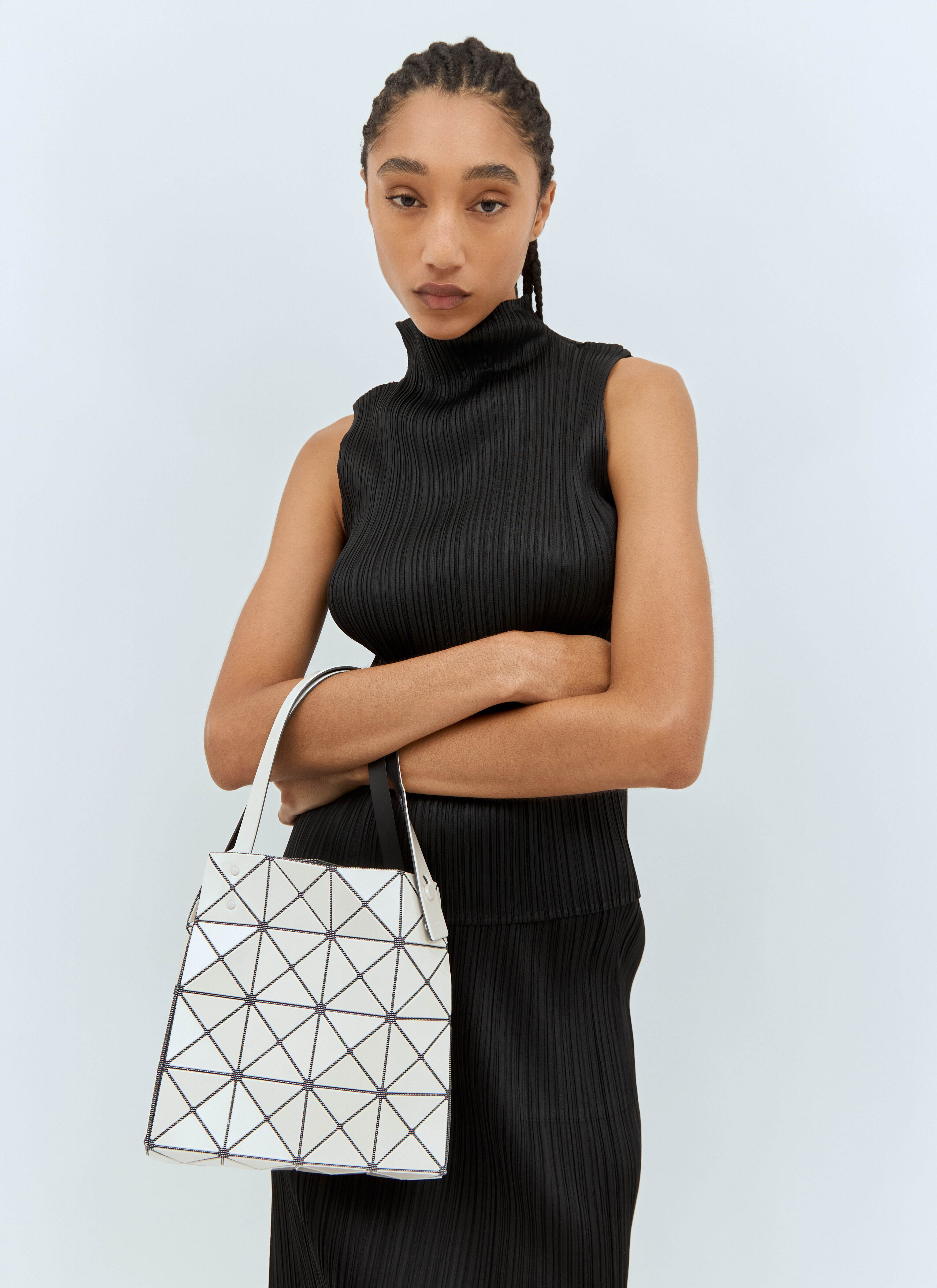 Shop Bao Bao Issey Miyake Combination Carat Small Tote Bag