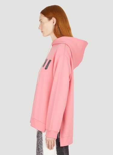 Logo Print Hooded Sweatshirt Marni Logo Print Hooded Sweatshirt Pink mni0251010
