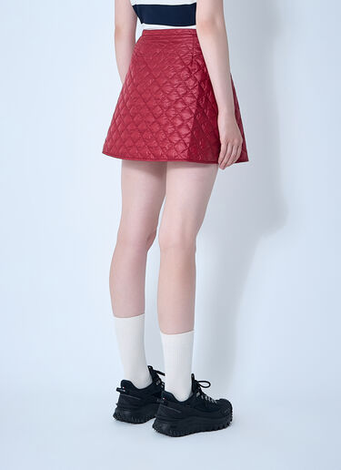 Quilted Skirt Moncler Quilted Skirt Red mon0261043