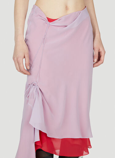 Kiko Kostadinov Mirka Layered Skirt Pink kko0252007
