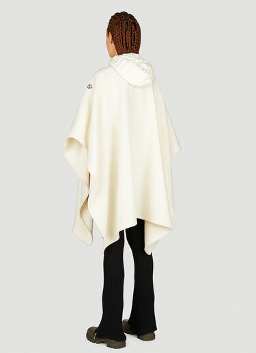 Moncler Wool Cape Jacket White mon0253030