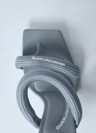 Alexander Wang Julie Tubular Heeled Sandals Grey awg0259033