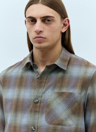 A.P.C. Flannel Shirt Brown apc0155004