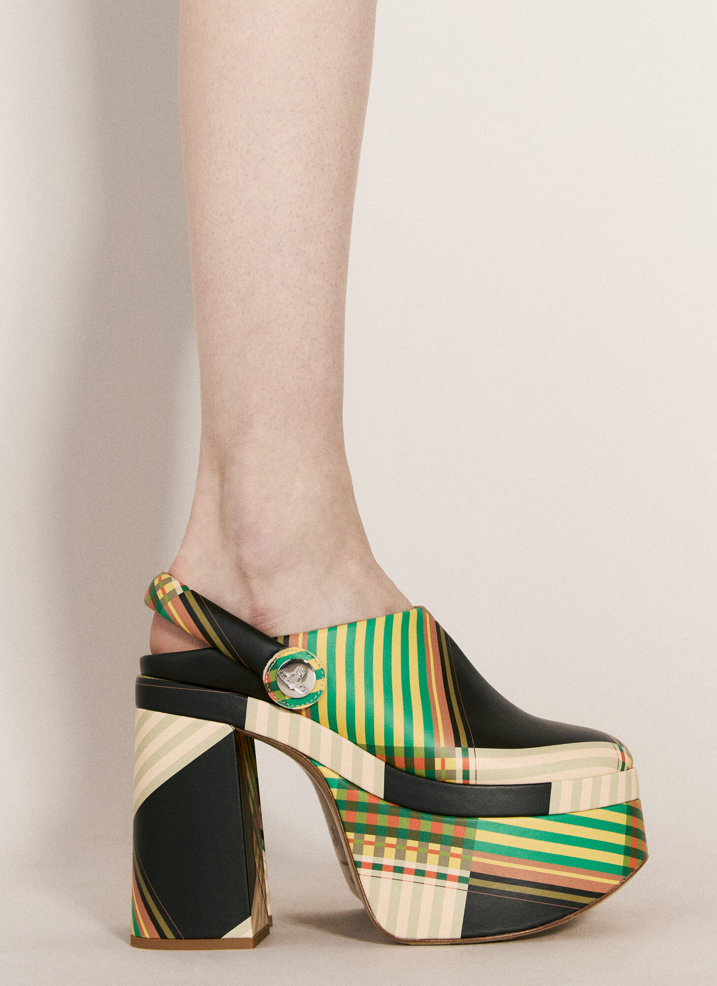 Shop Vivienne Westwood Swamp Platform Clogs In Multicolour