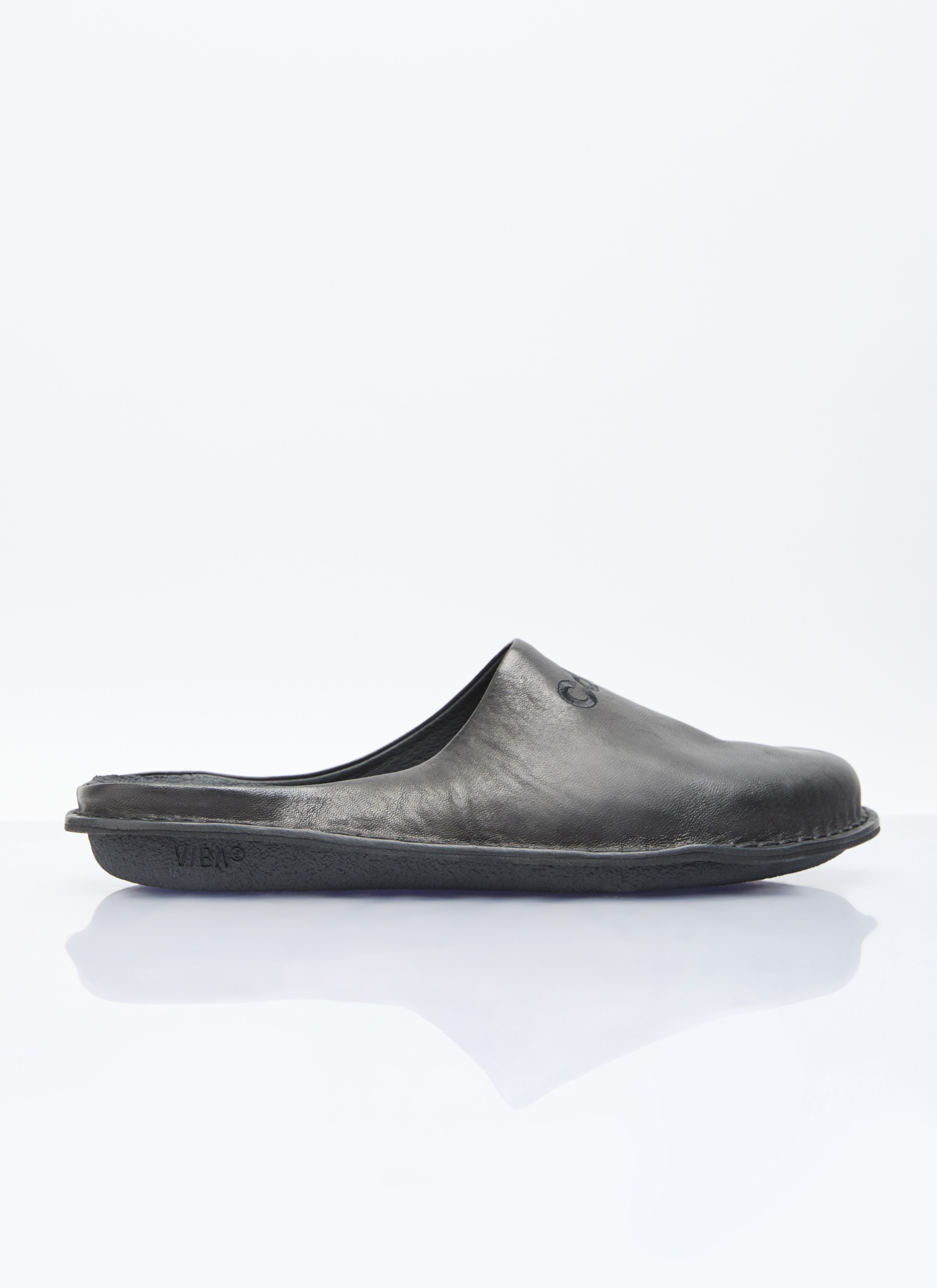 Comme des Garçons Homme x New Balance Leather Slip-On Shoes Black cgn0156001