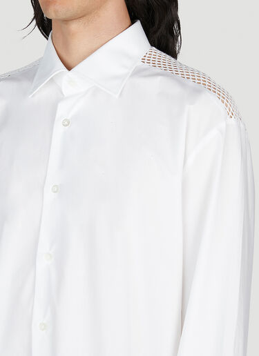 Raf Simons Mesh Yoke Shirt White raf0152003