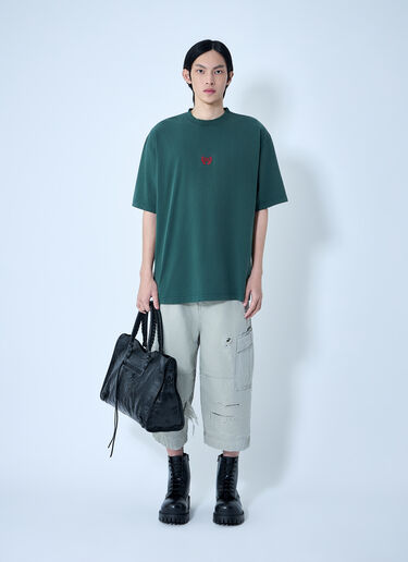 Balenciaga Medium Fit T-Shirt Green bal0163005