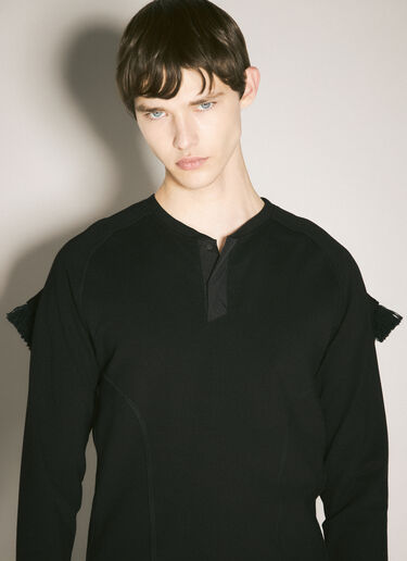 GmbH Long Sleeve Top With Shawl Black gmb0158004