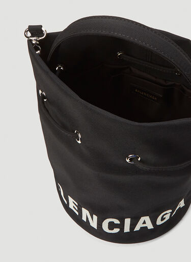 Balenciaga Wheel Extra Small Bucket Bag Black bal0243085