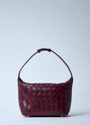 Bottega Veneta 迷你 Wallace 单肩包 酒红色 bov0259023