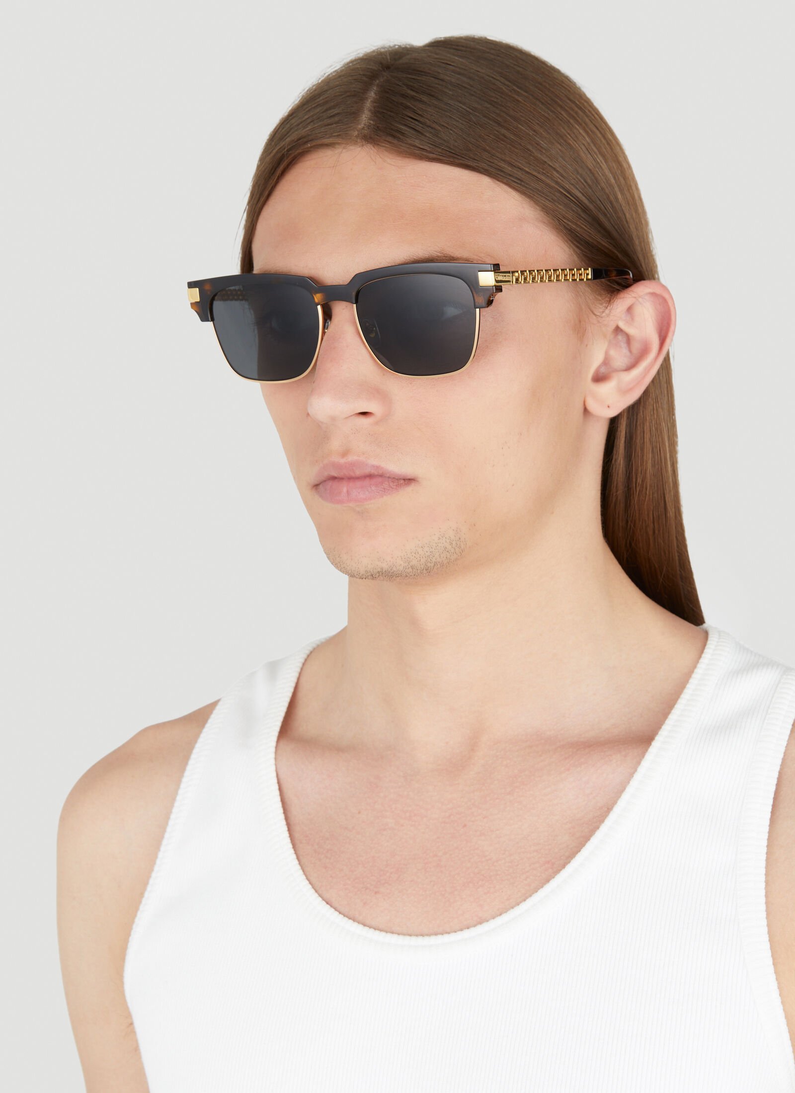 Versace Men s Greca Sunglasses in Brown LN CC
