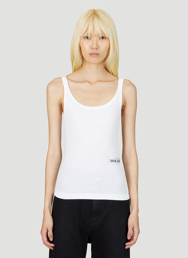Dolce & Gabbana Kim Scoop Neck Tank Top White dol0252008