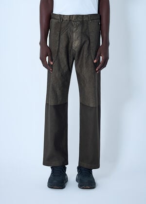 Massimo Osti Studio Garmet-Dyed Pants Olive mso0162008