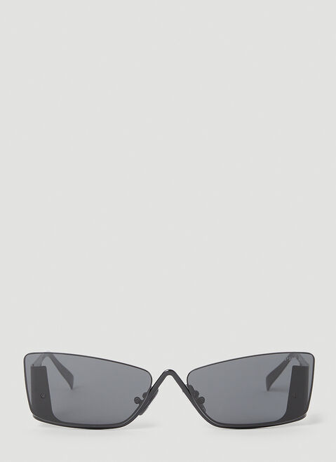 Prada Runway Rectangular Sunglasses Black lpr0251013