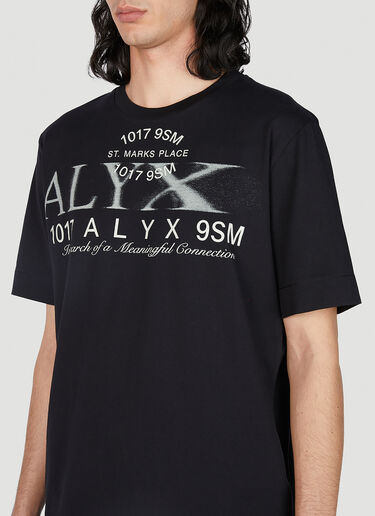 1017 ALYX 9SM Collection 徽标 T 恤 黑色 aly0152010