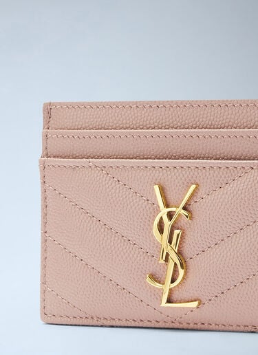 Saint Laurent Monogram Cardholder Beige sla0243088