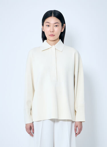 Max Mara Viscose Yarn Sweater Cream max0259001