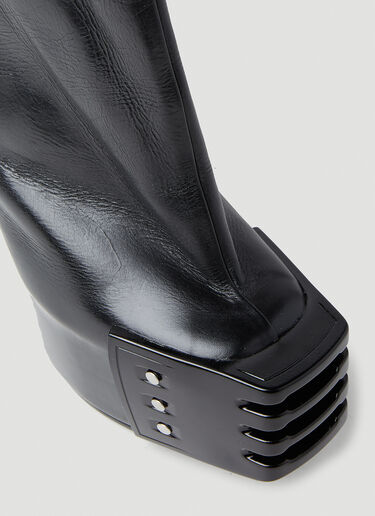 Rick Owens Oblique Platform Boots Black ric0252023