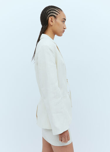 Jacquemus La Veste Galliga Blazer Cream jac0254008