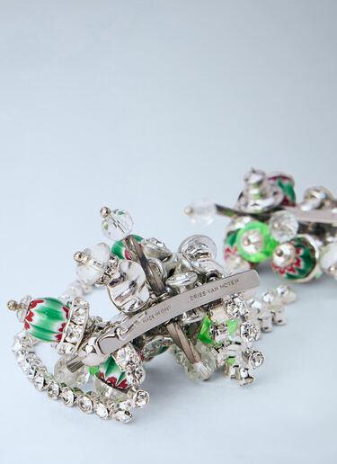 Dries Van Noten Cluster Drop Earrings Green dvn0264004
