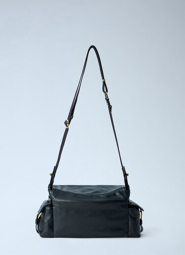 LN-CC® - Prada: Explore Medium Shoulder Bag with Flap - Black Prada Explore Medium Shoulder Bag with Flap Black pra0264402