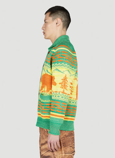 Junya Watanabe 베어 카디건 그린 jwn0152005