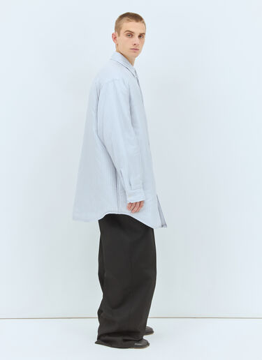 Maison Margiela Padded Stripe Shirt Blue mla0158002