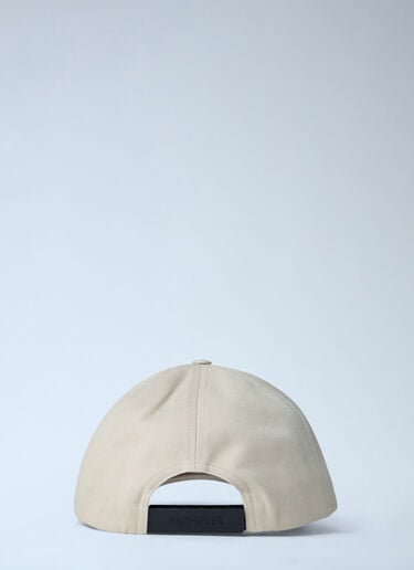 Moncler Logo Embellished Cap White mon0163029