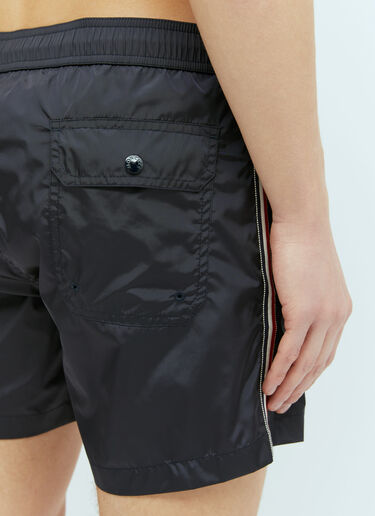 Moncler Logo Patch Swim Shorts Navy mon0156028