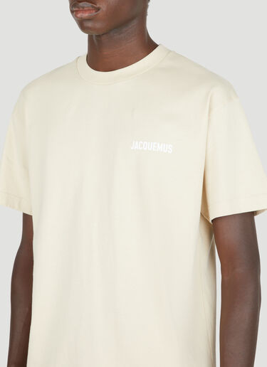 로고 프린트 티셔츠 Jacquemus 로고 프린트 티셔츠 라이트 베이지 jac0354002