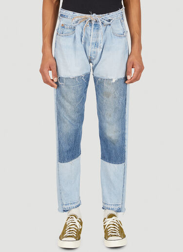 Asymmetric Cuff Jeans Bonum Asymmetric Cuff Jeans Blue bon0348011