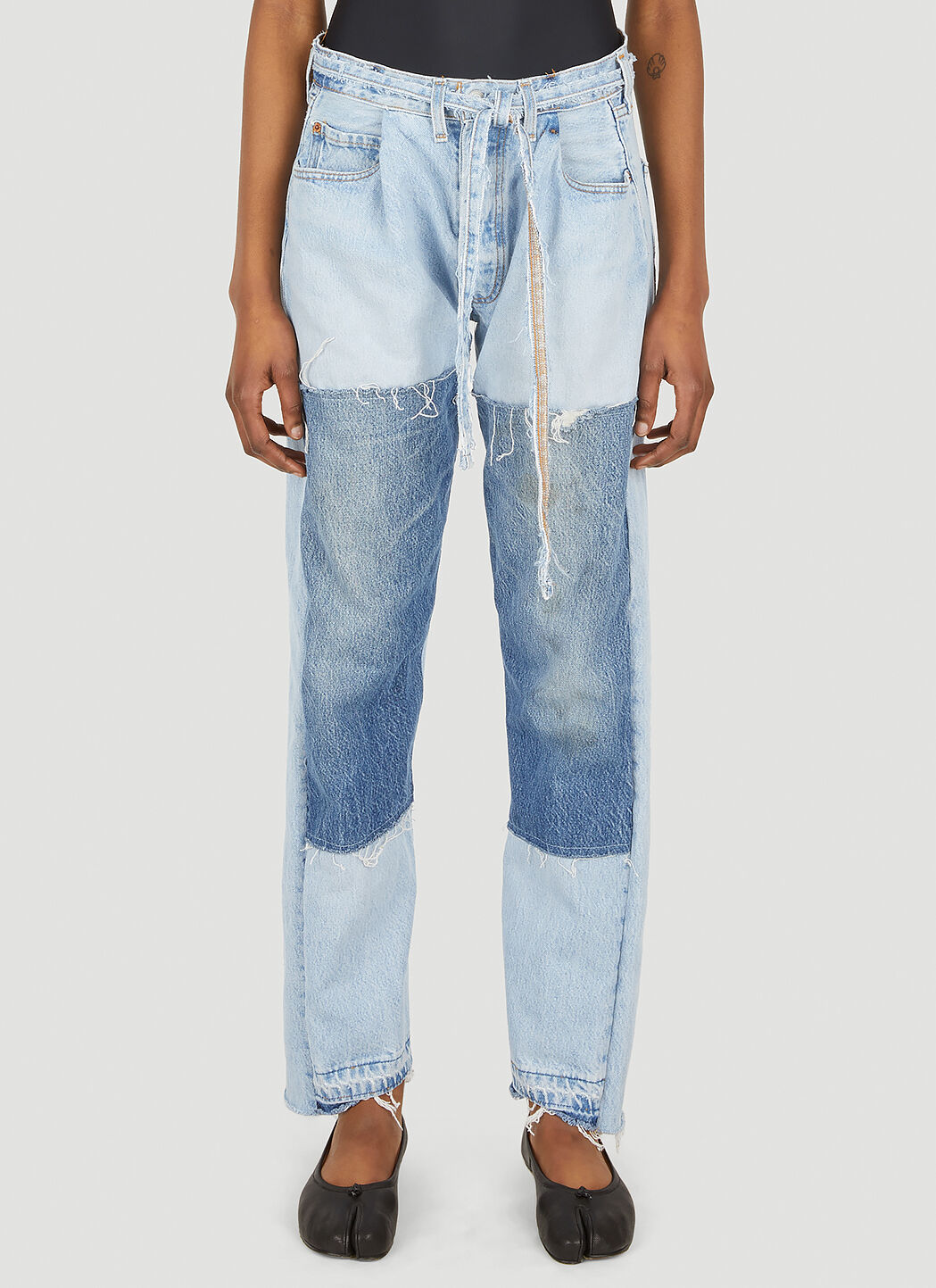 Bonum Asymmetric Cuff Jeans Blue bon0350003