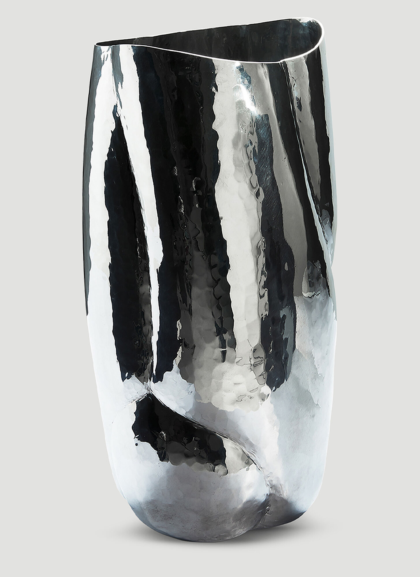 Tom Dixon Cloud Tall Vessel In Silver