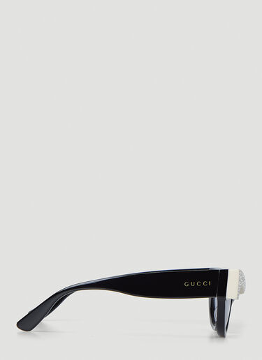 Gucci Embellished Cat Eye Sunglasses Black guc0247367