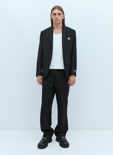 Versace 메두사 비기 싱글 브레스트 블레이저 블랙 ver0153010