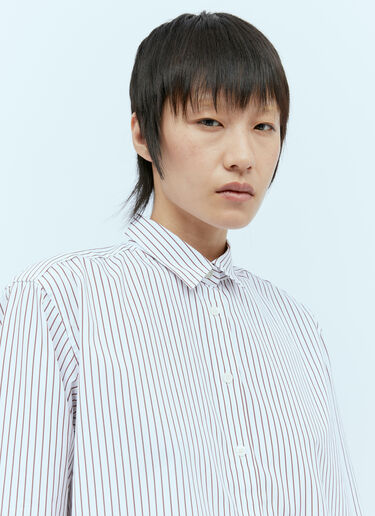 Signature Stripe Shirt TOTEME Signature Stripe Shirt White tot0254019