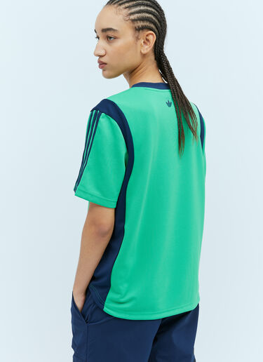 ロゴアップリケ フットボールTシャツ adidas by Wales Bonner ロゴアップリケ フットボールTシャツ グリーン awb0354010