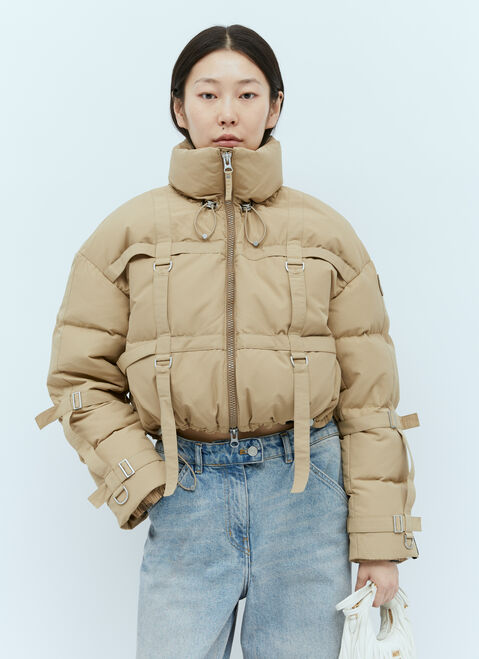 Gucci Strap Cropped Puffer Down Jacket Blue guc0255035