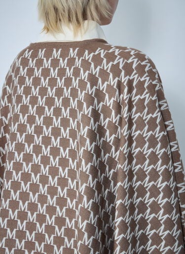 Max Mara Wool-Blend Scarf Brown max0261038
