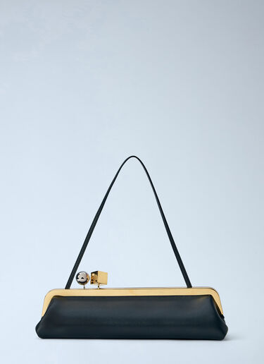 LN-CC® - Jacquemus: La Pochette Salon Shoulder Bag - Black Jacquemus La Pochette Salon Shoulder Bag Black jac0266068